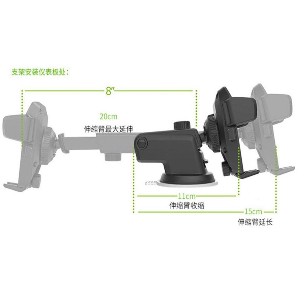 Car Holder Smartphone DH 04 Dudukan Handphone Transformer Dalam Mobil Penyangga HP Tdk Mudah Jatuh