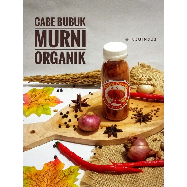 

Cabe Bubuk Murni Organik 50 gr