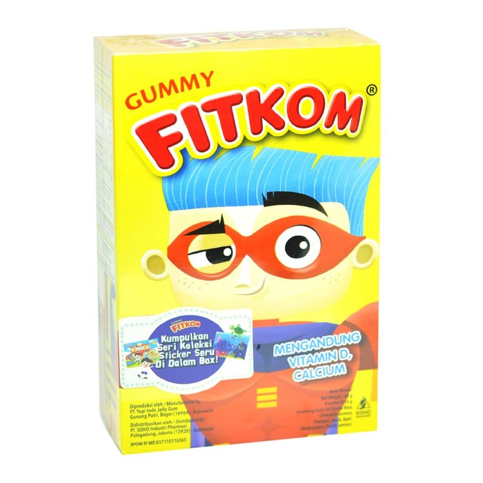 Fitkom gummy calcium per box