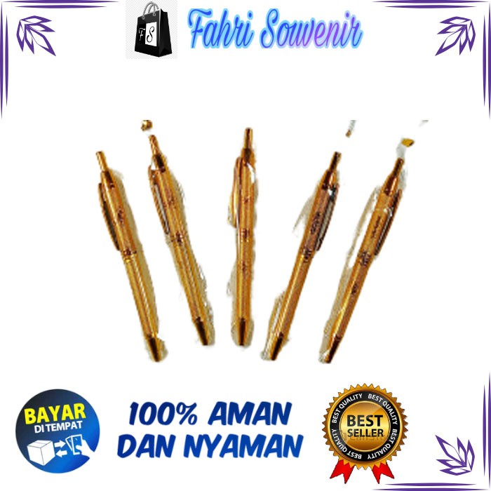 

Souvenir Pernikahan Ultah dan Khitanan Pulpen Silver & Emas Motif Bunga Kemasan Plastik isi 100pcs