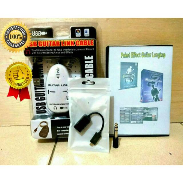 Gitar Link Usb Bonus Vst Efek Gitar Shopee Indonesia