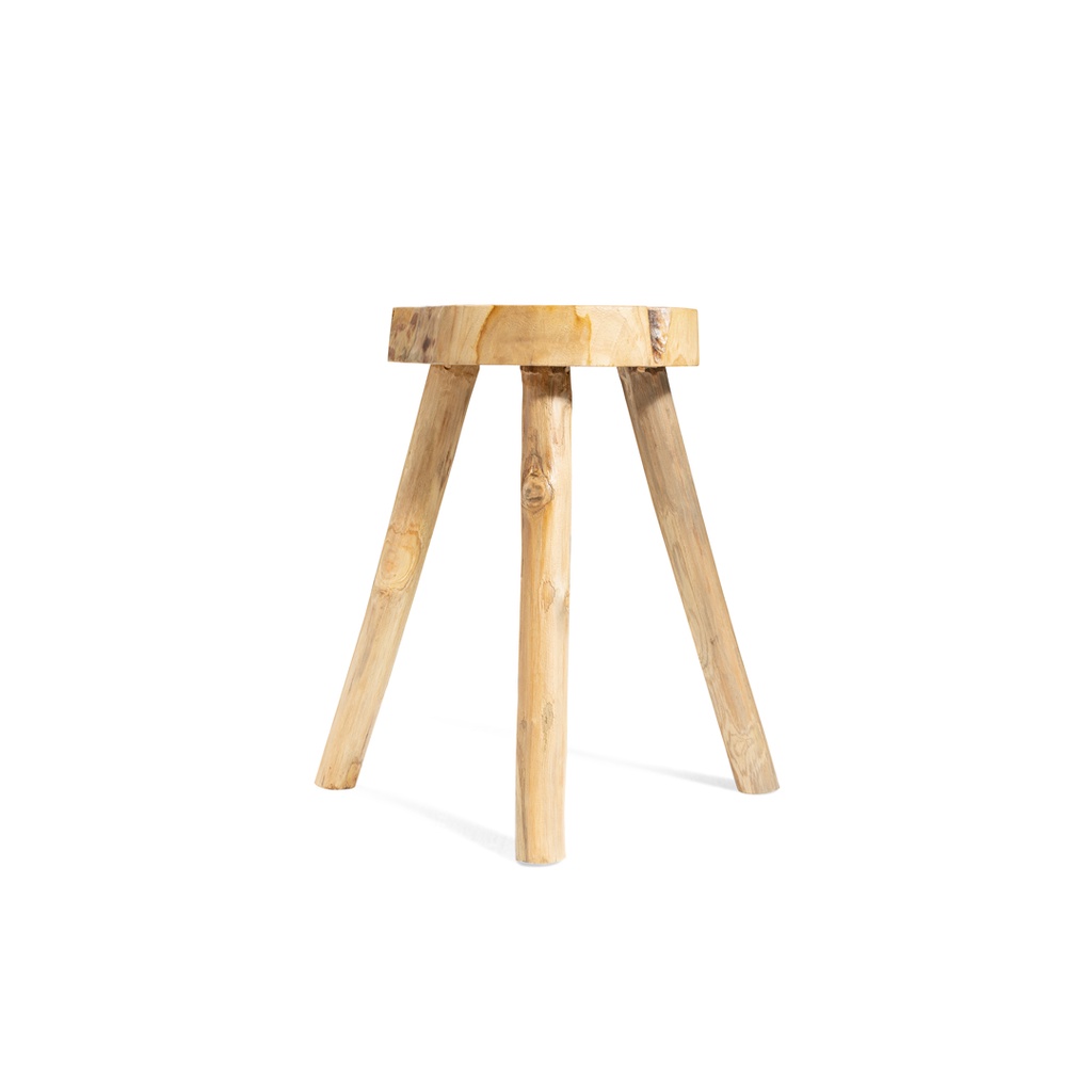 Kursi Santai Outdoor Mini Kayu Serbaguna Modern Minimalis KAYU Stool - ISIRUMA