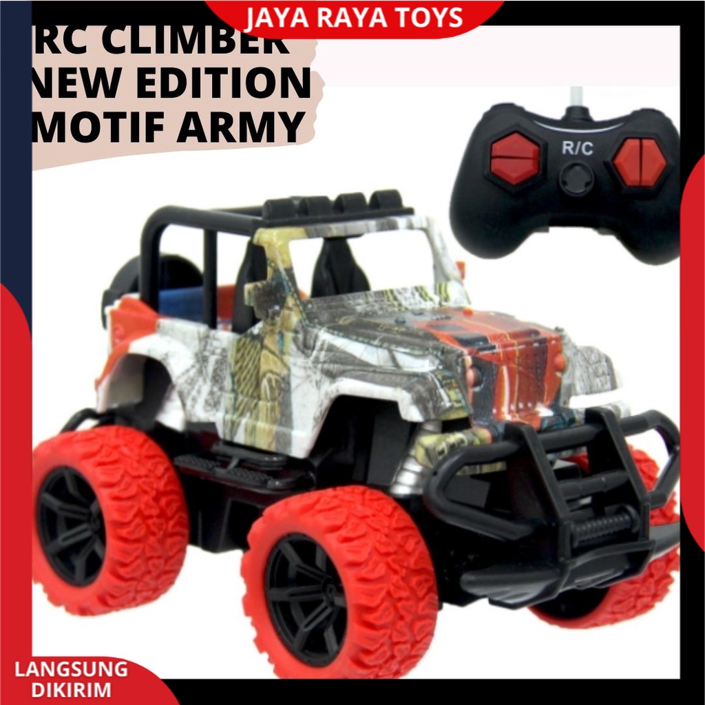 Mainan Anak Mobil Remote Control Offroad Rock Crawler RC Car Jeep Off Road Climber Mini Versi New