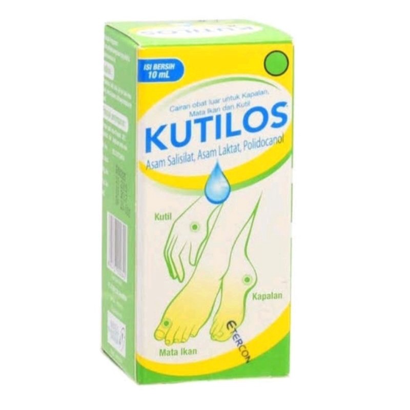 Kutilos 10ml cairan obat untuk kutil dan kapalan.