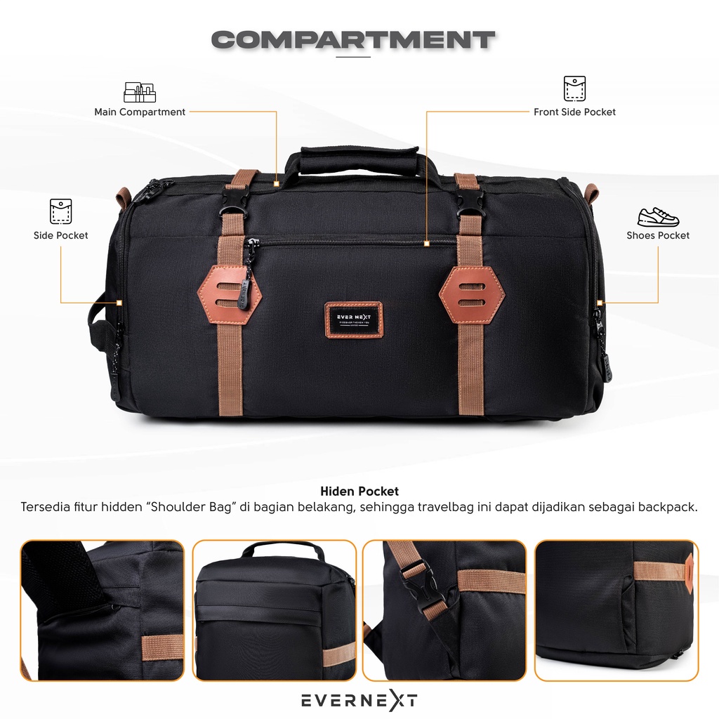 Promo tas gym tas travel duffell bag kualitas Premium original branded tas mudik pria multy fungsi tas olah raga tas pulang kampung pulkam pria tas kemping camping pria outdoor tas backpacker traveller outdoor koper hiking unisex pria everest