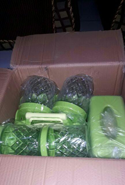 Rak Air Minum Aqua Segi Isi 16 Golden Sunkist Hijau