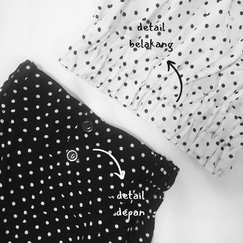 TERLARIS ROK POLKA/ ROK POLKADOT / SKIRT POLKA/ SKIRT POLKADOT / ROK PANJANG WANITA/ LONG SKIRT/POLKA SKIRT - ROK PANJANG WANITA KEKINIAN