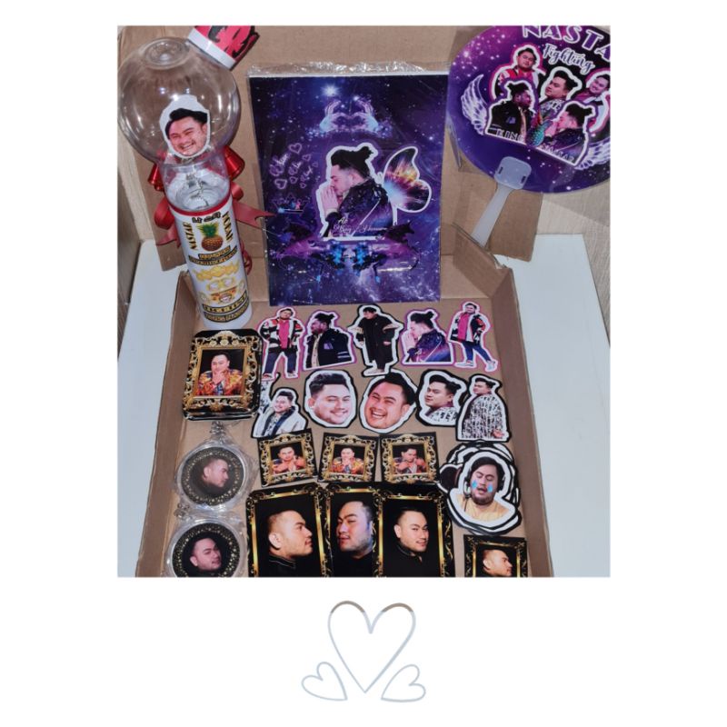 PAKET NASSAR LIGHTSTICK/NASBONG/PHOTOCARD/NOTEBOOK/STICKERS/POLAROID/HANDFAN/KEYCHAIN