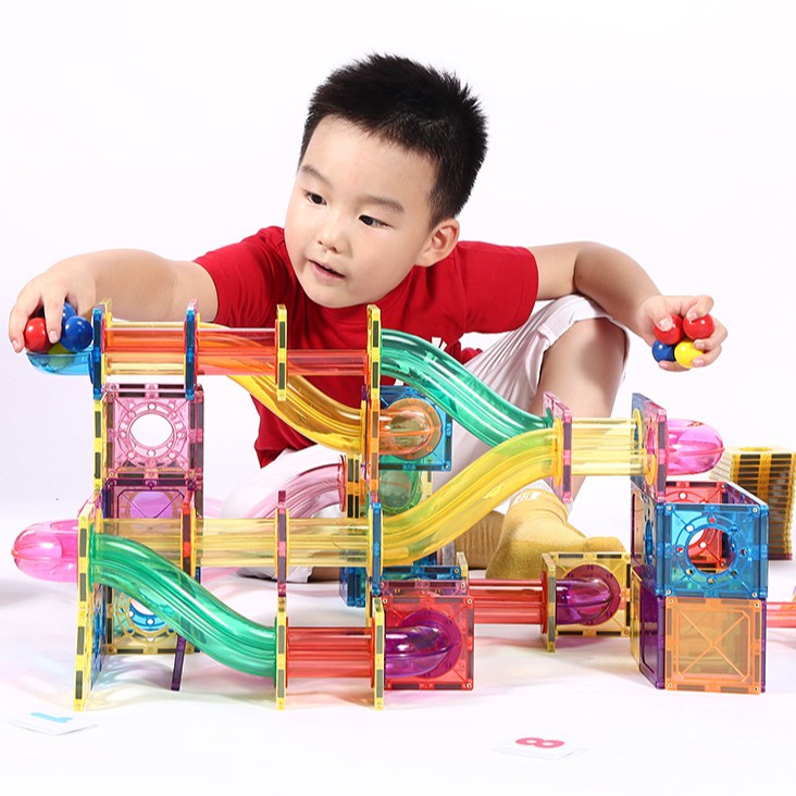 Magnescape Magnetic tiles marble run 106pc