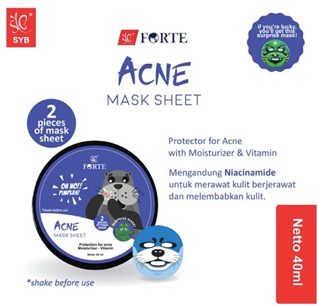 SYB Forte Mask Sheet 5 Varian - MASKER WAJAH