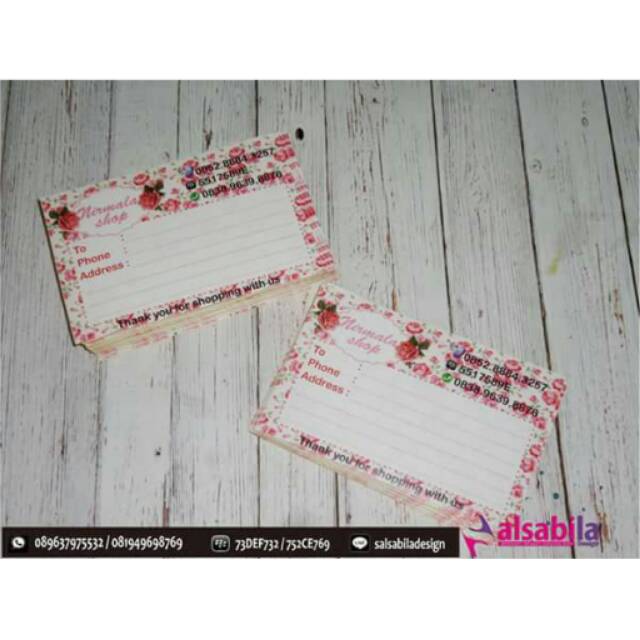 

Rose shabby stiket pengiriman / label pengiriman