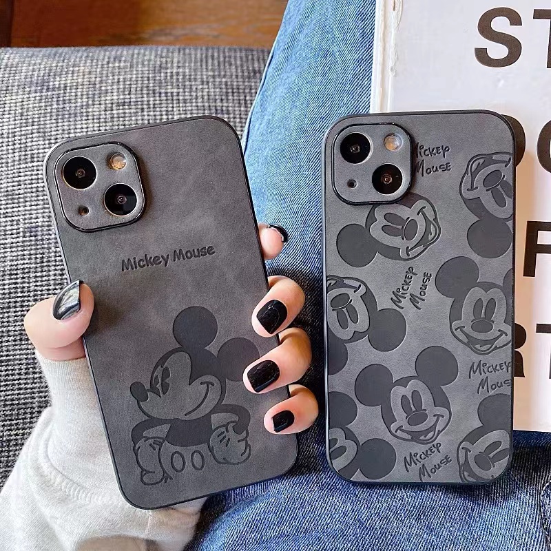 Case Pelindung Lensa Bahan Silikon Motif Mickey Mouse Untuk IPhone 14 pro MAX 13Pro MAX 12 pro 6 6s 7 8 Plus 11 X XS XR