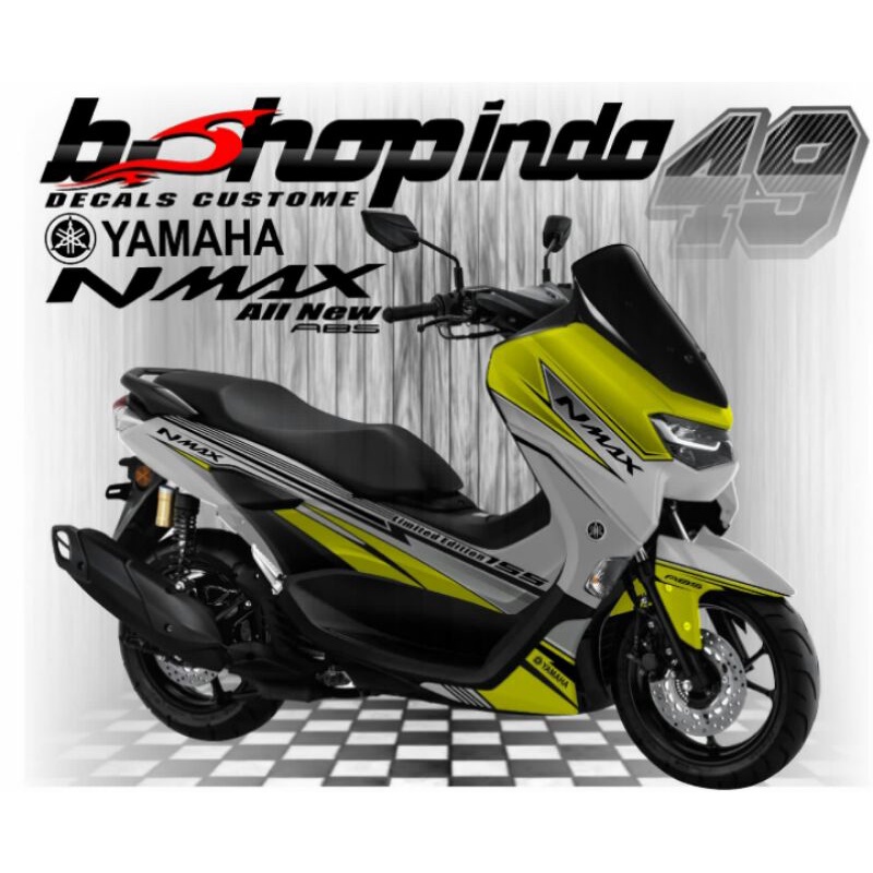 Sticker Decal Nmax New Full Body Grapis Kuning