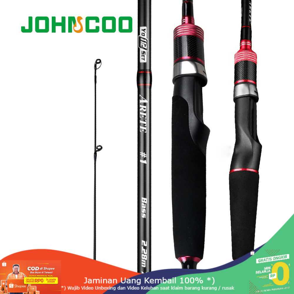 (BISA COD) RVOSTR JOHNCOO Joran Pancing Fishing Rod Carbon Fiber - JC230