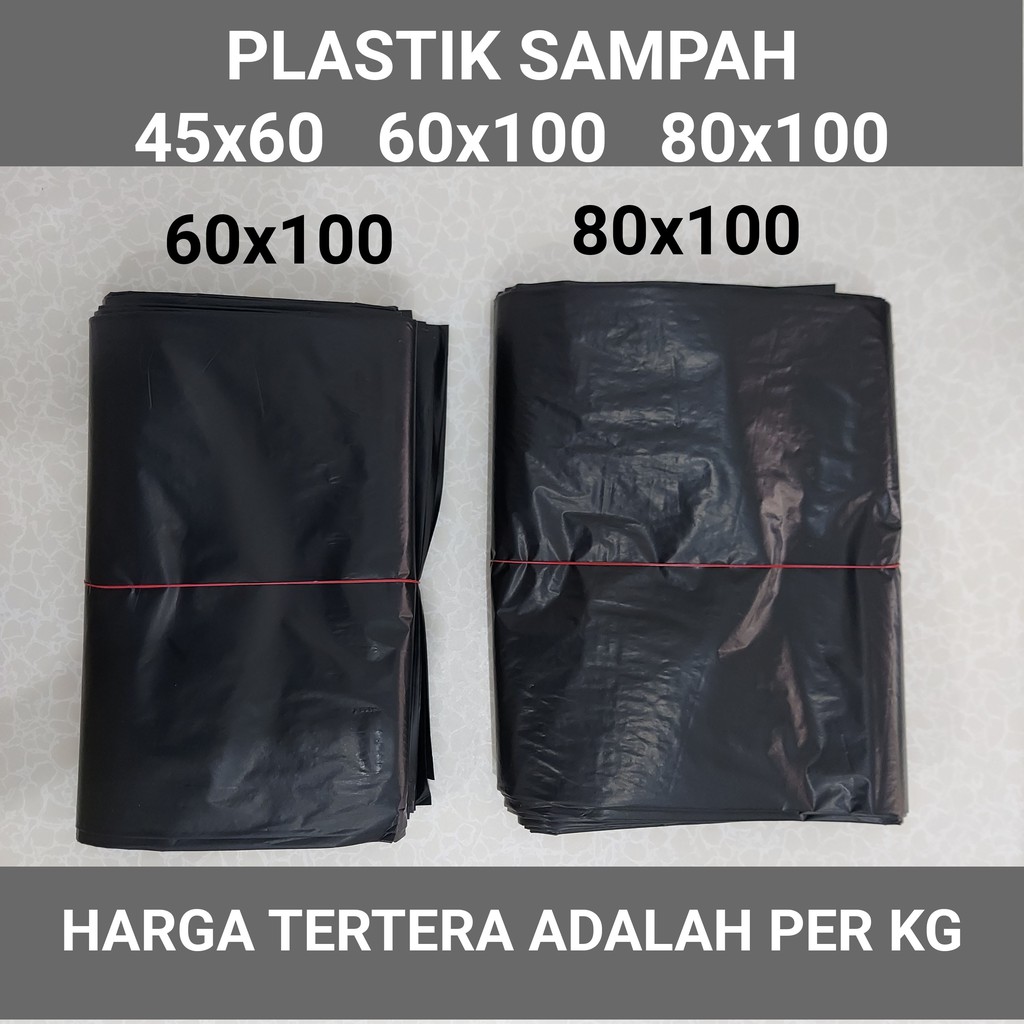 Plastik sampah 60x100 / kantong plastik sampah tebal 80x100 45x60