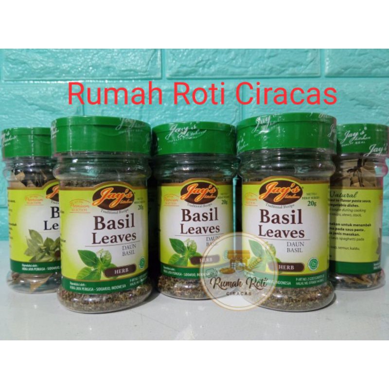 Jual Basil Leaves Flakes Dry Daun Basil Kering Tabur Jays Shopee