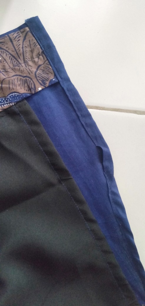 Japunta Blue Kemeja Batik Pria Full Furing Katun Primisima Batik Solo Batik Warna Navy Dongker
