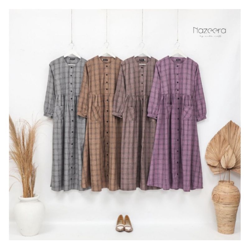 READY DANIRA DRESS BY NAZEERA (Tanyakan stok dl)