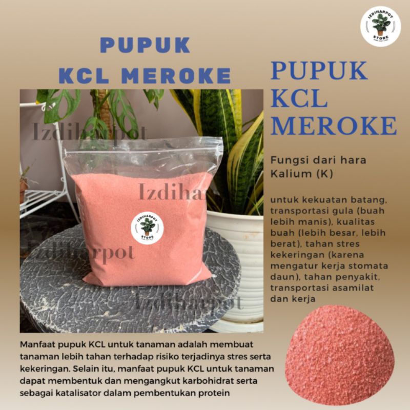 PUPUK KCL MEROKE MOP KEMASAN REPACK 1 KG - KCL MEROKE MOP REPACK