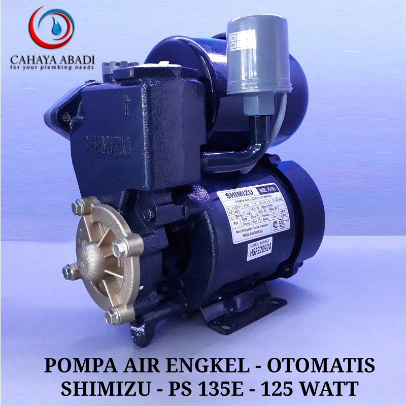 POMPA AIR SHIMIZU - PS 135 E - 125 WATT - OTOMATIS - POMPA AIR SUMUR