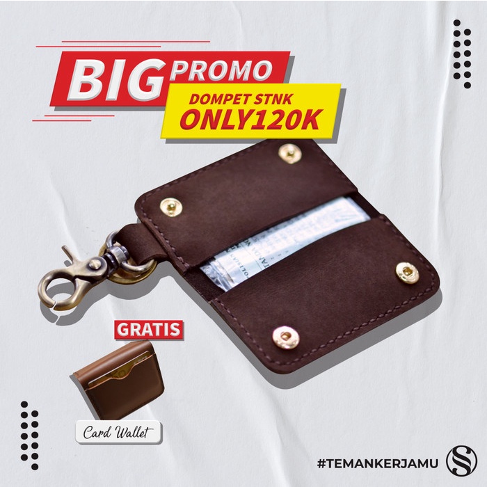 Gantungan Kunci - Gantungan Kunci Dompet Stnk Mobil Kulit Asli Handmade Crazy Horse