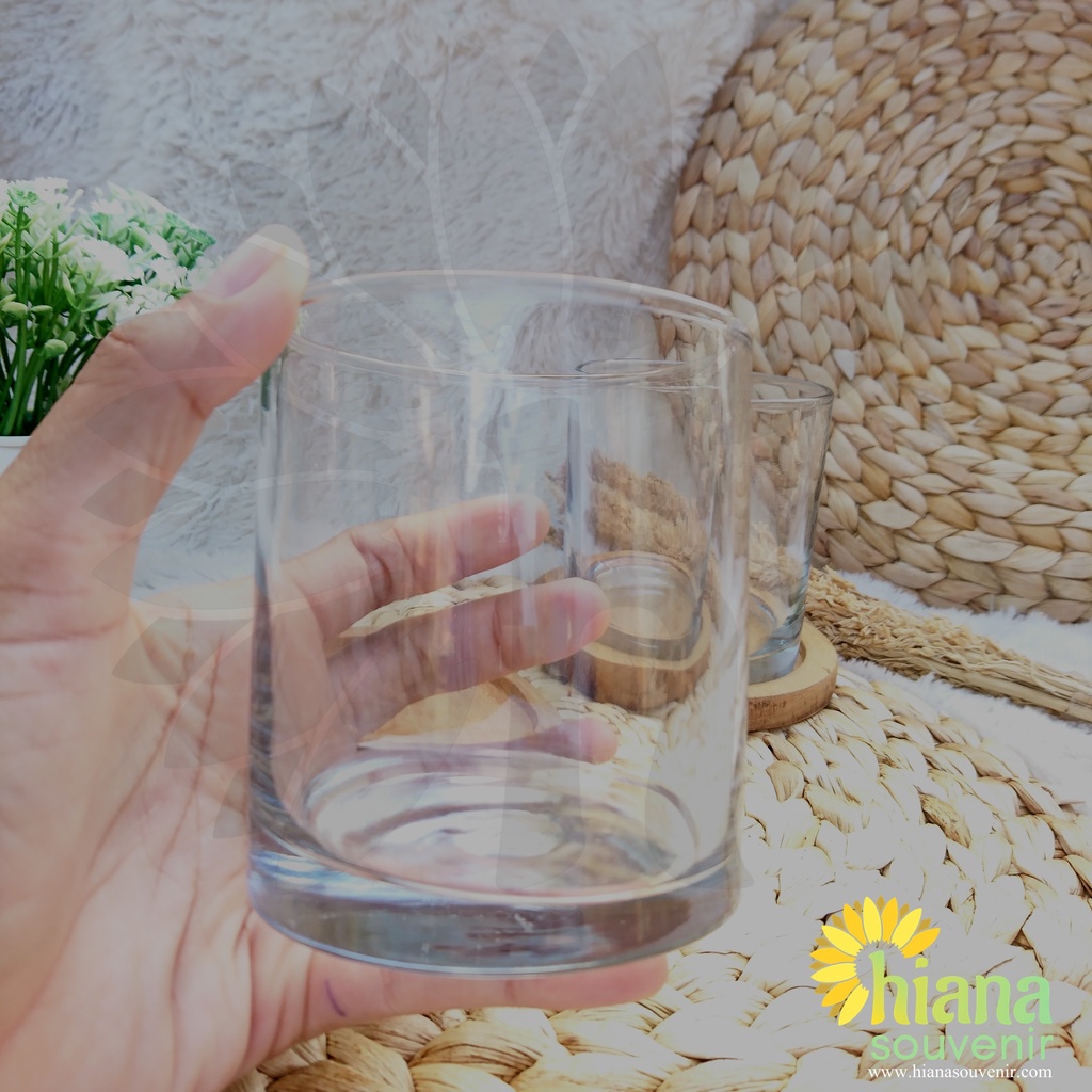 Souvenir Gelas Tabung Cetak Custom / Souvenir Gelas WIne Besar Cetak Custom