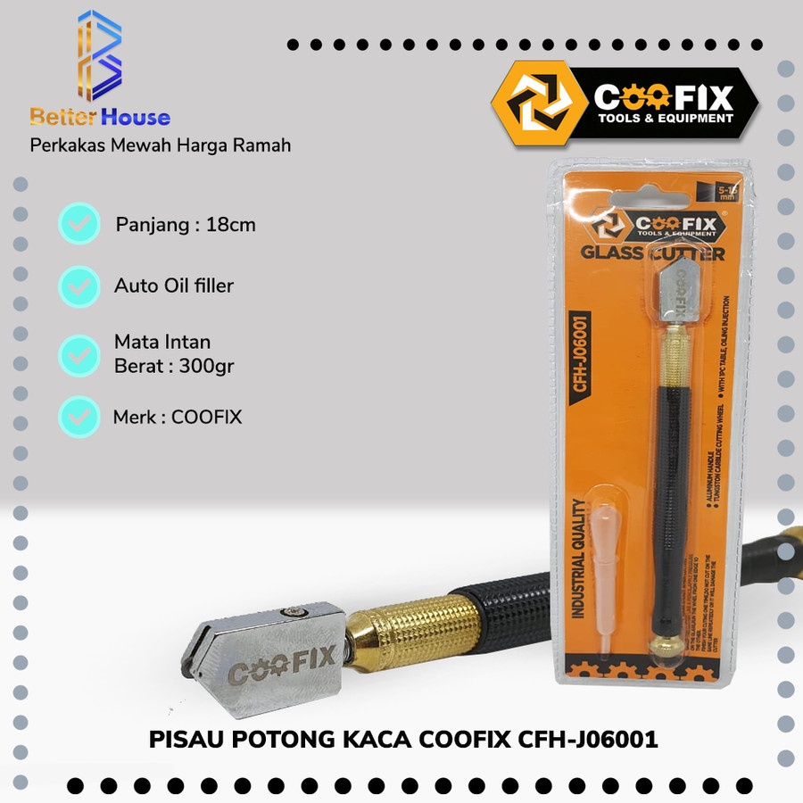 

Pisau potong kaca Heavy duty Coofix CFH-J06001