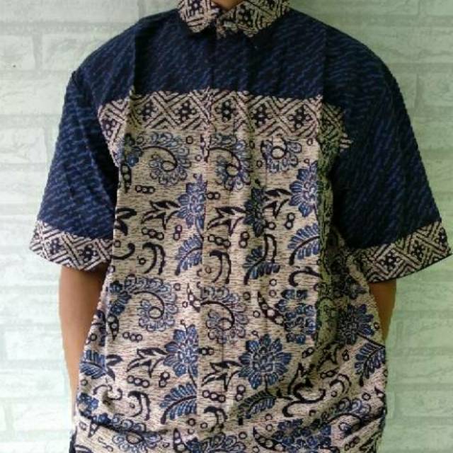 Kemeja batik /seragam batik jumbo M,L,XL,XXL,4L,5L