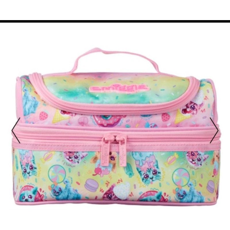 Smiggle lunch bag lunchbox tas bekal illusion unicorn dino army