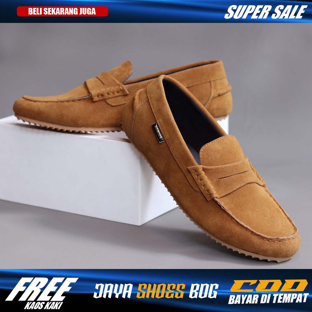 NOAH|Sepatu Kasual Slip On Pria Slop Mocasin Santai Casual Tali Cowok Murah Keren Ringan