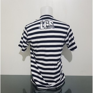  Baju  Kaos  LGS Black Strip Slim Fit Size S M L 