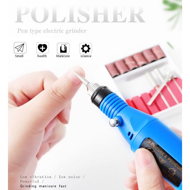 Bor Mini / Gerinda Listrik Mini /Pen Ukir /Mesin Bor Gerinda Mini Drill IC EMMC/Set Mini Grinder/Alat Ukir Grafir PCB Bor Mini Electric Nail Drill Grinding Manicure Machine