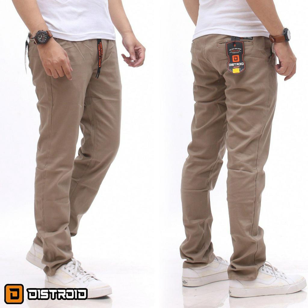 Celana Chino Panjang Pria Cino Rib Panjang Distro Premium Size 28-38