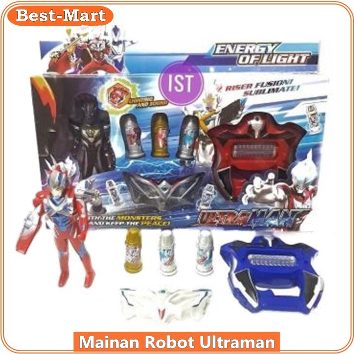 Mainan Anak Robot Ultramen 1 Set Ultra Capsule Senjata Riser