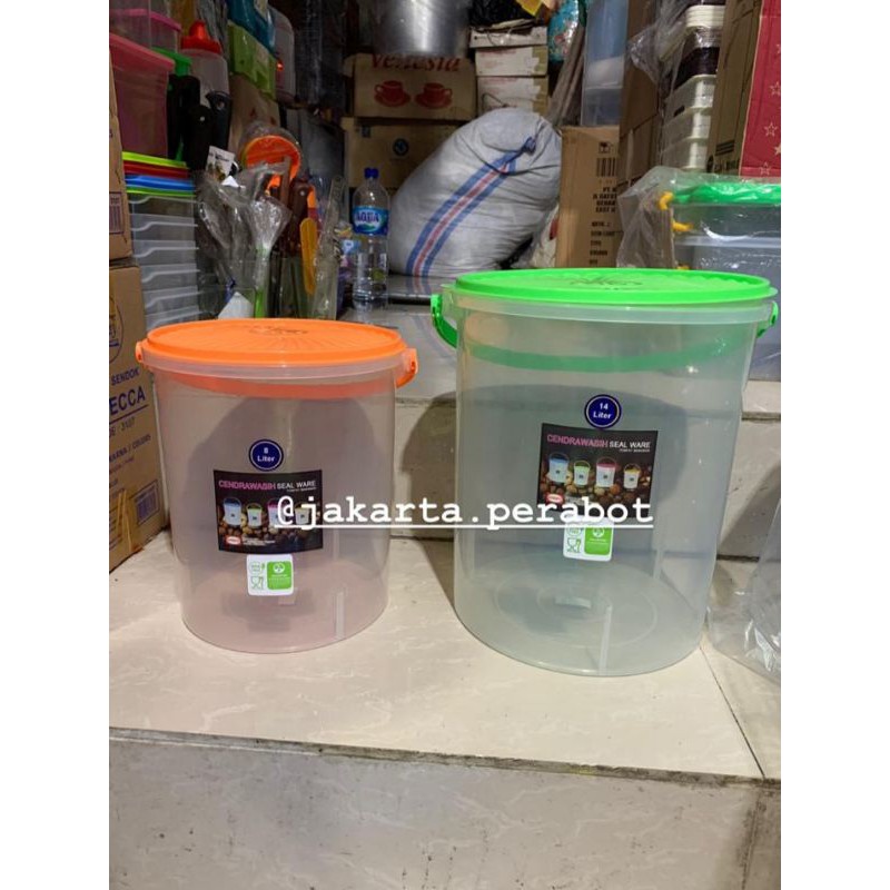 SHINPO-Toples Plastik / Toples Makanan 8 Liter dan 14 Liter