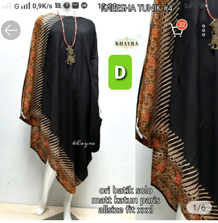 Kalesha Tunik Batik Paris Ori Solo