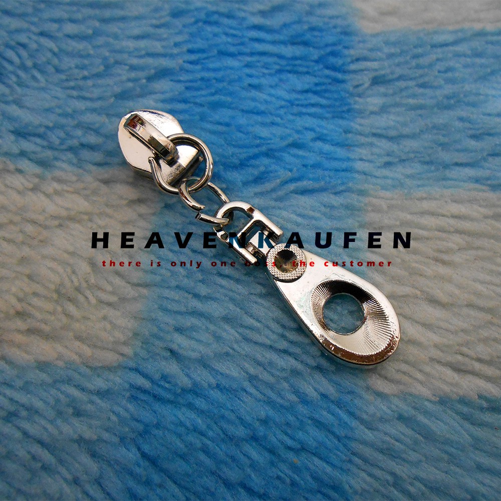 Kepala Resleting/Kepala Zipper Variasi Nikel Silver No 5 Kode XB