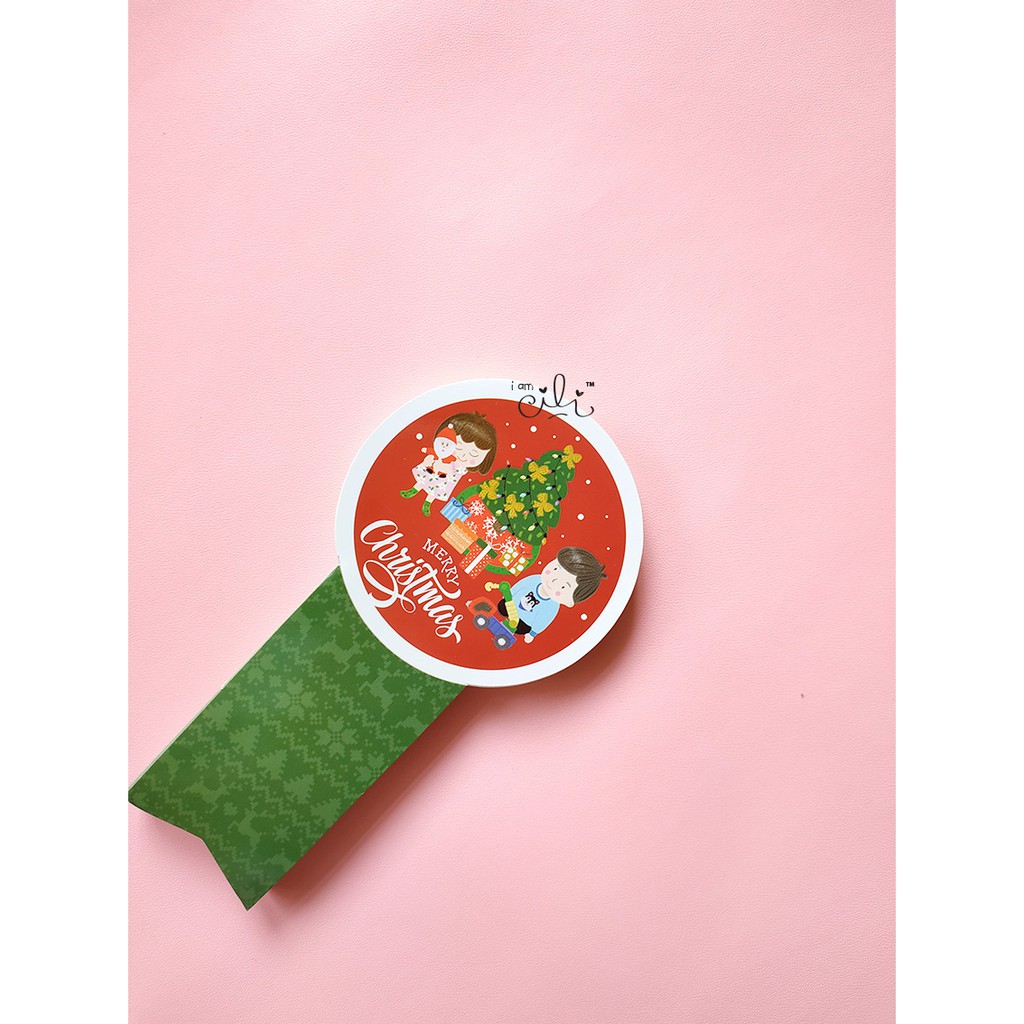 

(SC012/SC013) stiker kue kering natal christmas tree iamcili