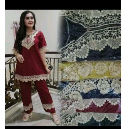 setelan rayon wanita|setelan rayon polos|setelan rayon renda arab|baju tidur |busui|baju tidur arab