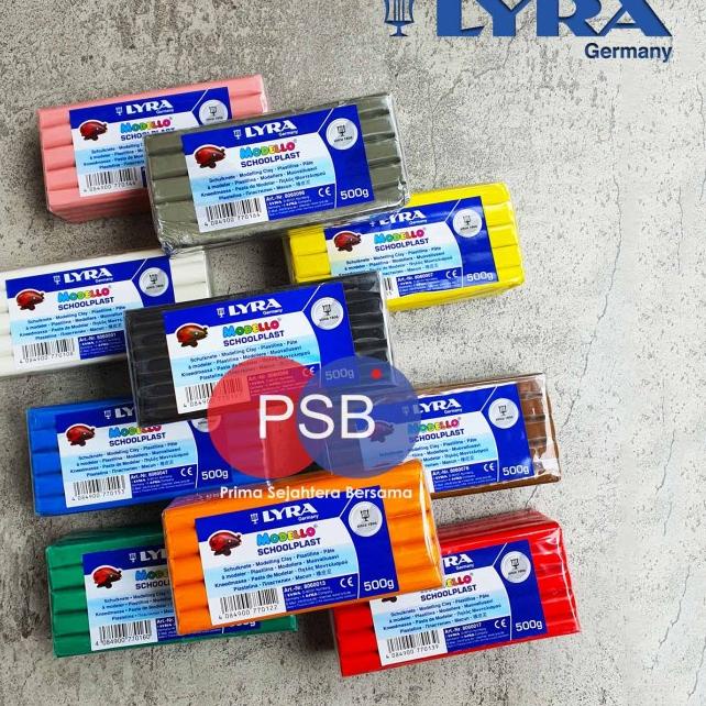 ☂ Lyra Modello School Plast / Modelling clay / Lilin Plastisin 500 gram - Putih ➼