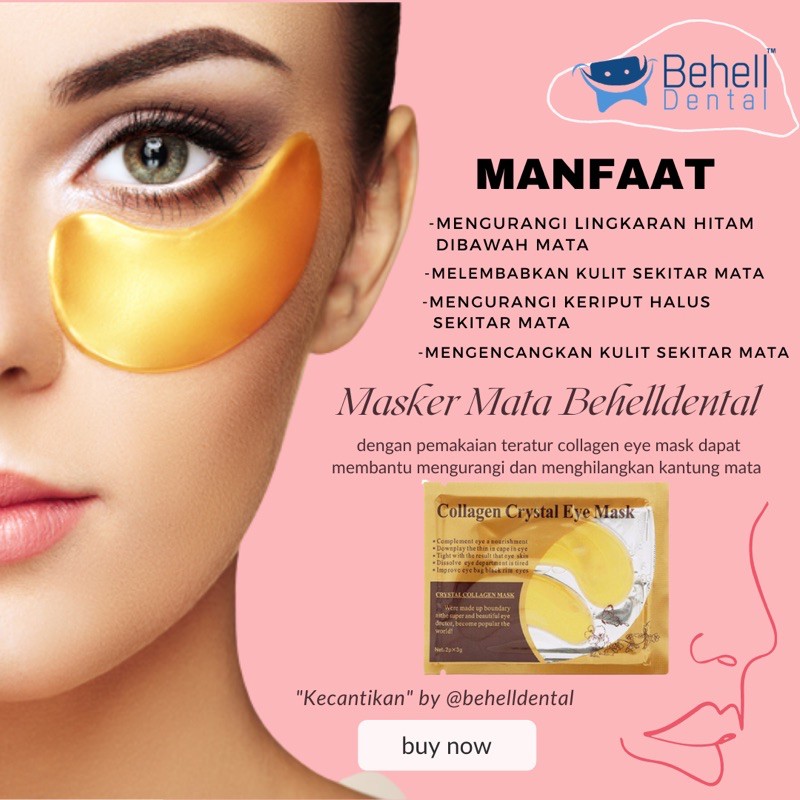 MASKER MATA ORIGINAL - MASKER KACAMATA EMAS .  GOLDEN EYELID COLLAGENMASK . COLLAGEN CRYSTAL EYEMASK