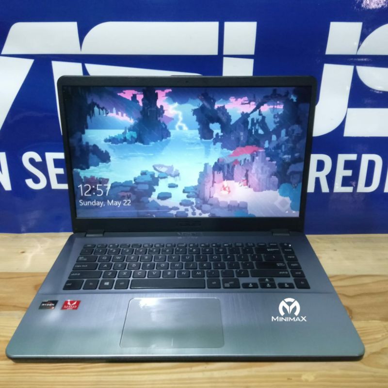 Laptop bekas murah asus X505ZA RYZEN 3 dual storage ssd 128 M2 hardisk 1TB cocok buat Design render 