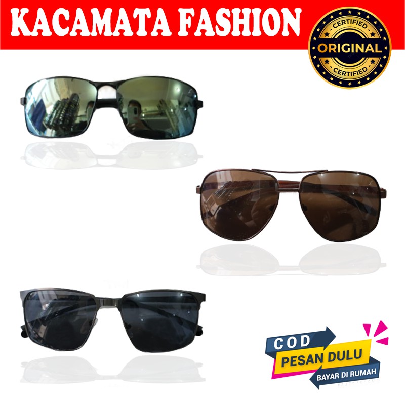 Kacamata Hitam Anti UV Pria Wanita Kacamata Fashion Korea Style Lensa Hitam Mirror Colorful Terlaris