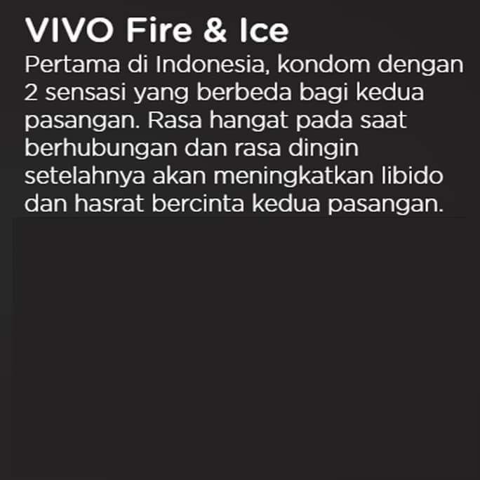 Kondom VIVO FIRE AND ICE isi 3 Pcs / Alat Kontrasepsi