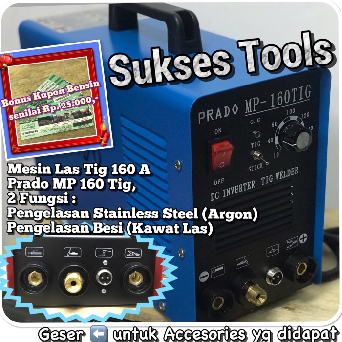 Prado-Mesin Las Argon/Travo Las Tig MP160/MP 160-Tig (Gojek Siaga)