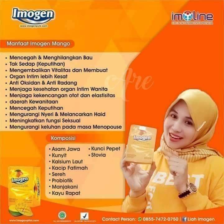 

Imogen Mango/Mangga(1 box isi 15 saset)