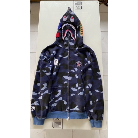 HOODIE ZIPPER BAPE X PSG SECOND