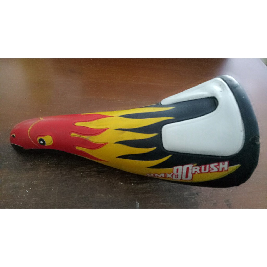 SADEL SEPEDA VINTAGE BMX 90 RUSH GOLDEN EAGLE BALAP MOTIF RAJAWALI