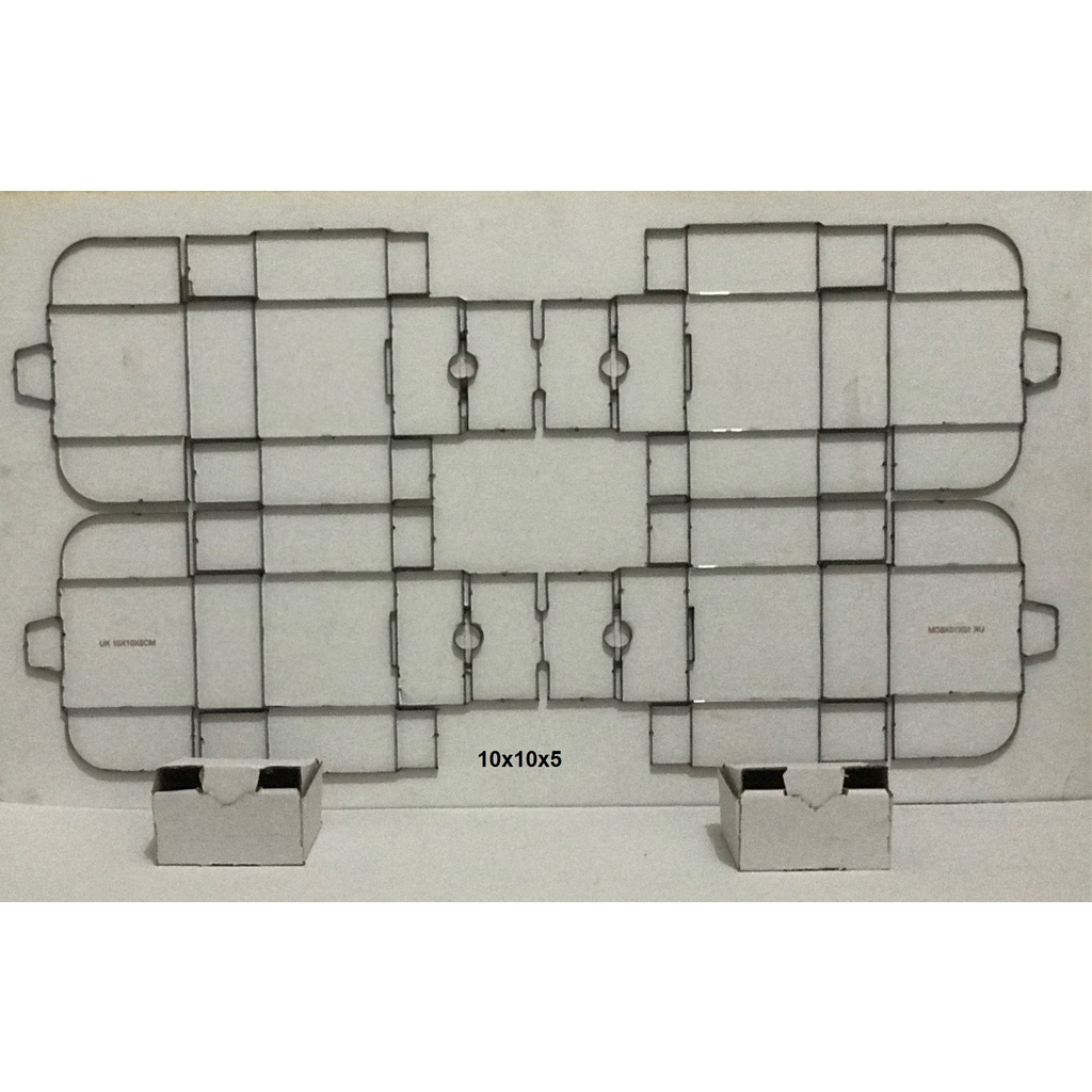 

KARDUS / KARTON WHITE CRAFT DIE CUT BOX POLOS 10 x 10 x 5 CM SINGLE WALL