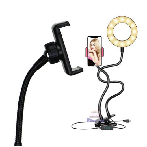 RingLight For Selfie Vlogger plus Tripod lazy